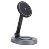 Magnetic Wireless Charger Station 360 Degree Rotating Fast Charging LED Indicator Light Wireless