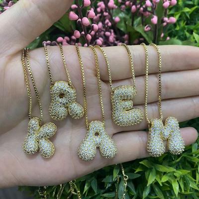 Elegant 26-Letter Micro-Inlaid Zirconia Necklace: Light Luxury 18K Gold-Plated Classic