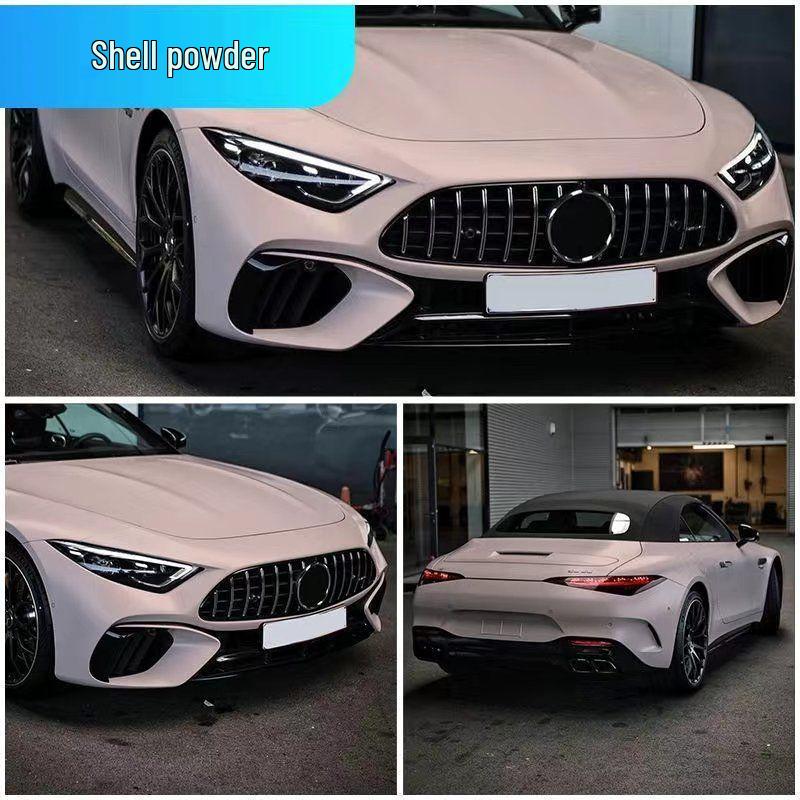 Car PET Film: Beetroot Purple, Glacier Blue, Piano White, Glossy Black - Full Vehicle Color Change Wrap.