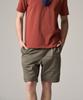 Laijeuaenbillou Authentic Supima Pleated Half Shorts Olive