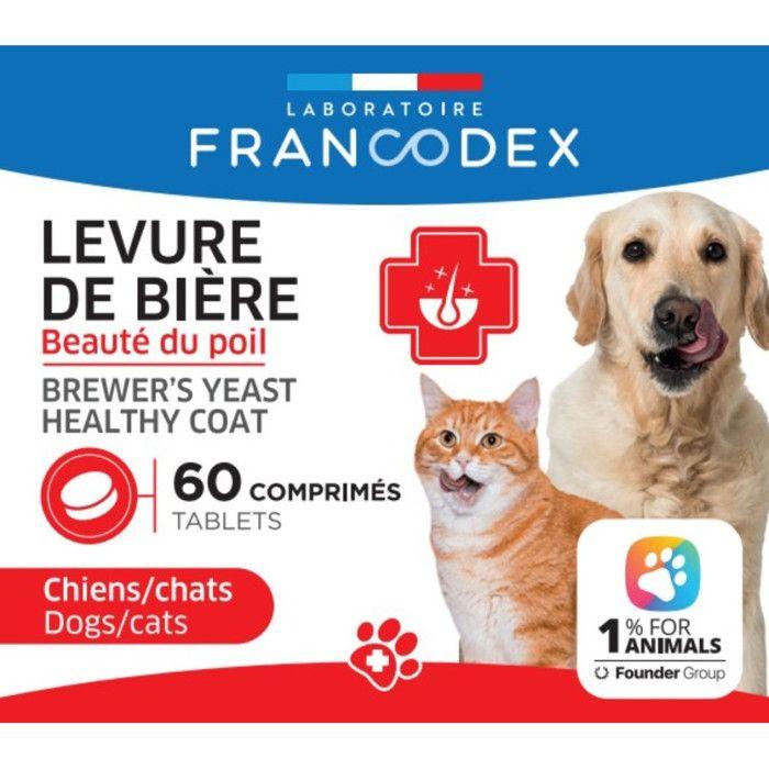 Levure de Bière Pour chiens et chats, boite de 60 comprimés - Francodex