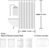 Witchy Shower Curtain Sun Moon Ouija Board Star Spooky Hand Palmistry Magic Tarot Boho Witchcraft Alchemy Gothic Halloween Black
