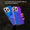 Laser Gradient Magnetic Wireless Charge Case For For Iphone 16E 16 1 14 13 12 11 Pro Max Plus For  Transparent Acrylic Cover