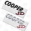 Auto Metal Logo 3D Badge Lettering Decals Trunk Sticker For MINI Cooper D SD R60 R56 R57 R58 R60 F55 F56 Countryman Car Styling