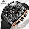 FOXBOX Top Brand Luxury Watches Men Dual Display Military Watch Luminous Waterproof Clock Business Casual Quartz Mens Wristwatch
