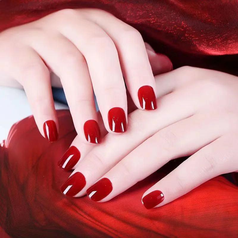 

Трендовая коллекция съемных блестящих накладных ногтей для невесты - 24 готовых накладных ногтя в ассортименте