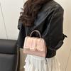New Fashionable Shoulder Hand Bag Simple Solid Color Chain Practical Commuter Messenger Bag