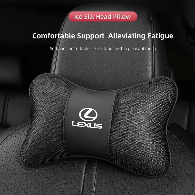 

Car Neck Headrest Cervical Lumbar Pillow Support Back Pad For Lexus F SPORT CT ES GS NX IS250 IS200 CT200h GS300 LS430 RX450h чёрный