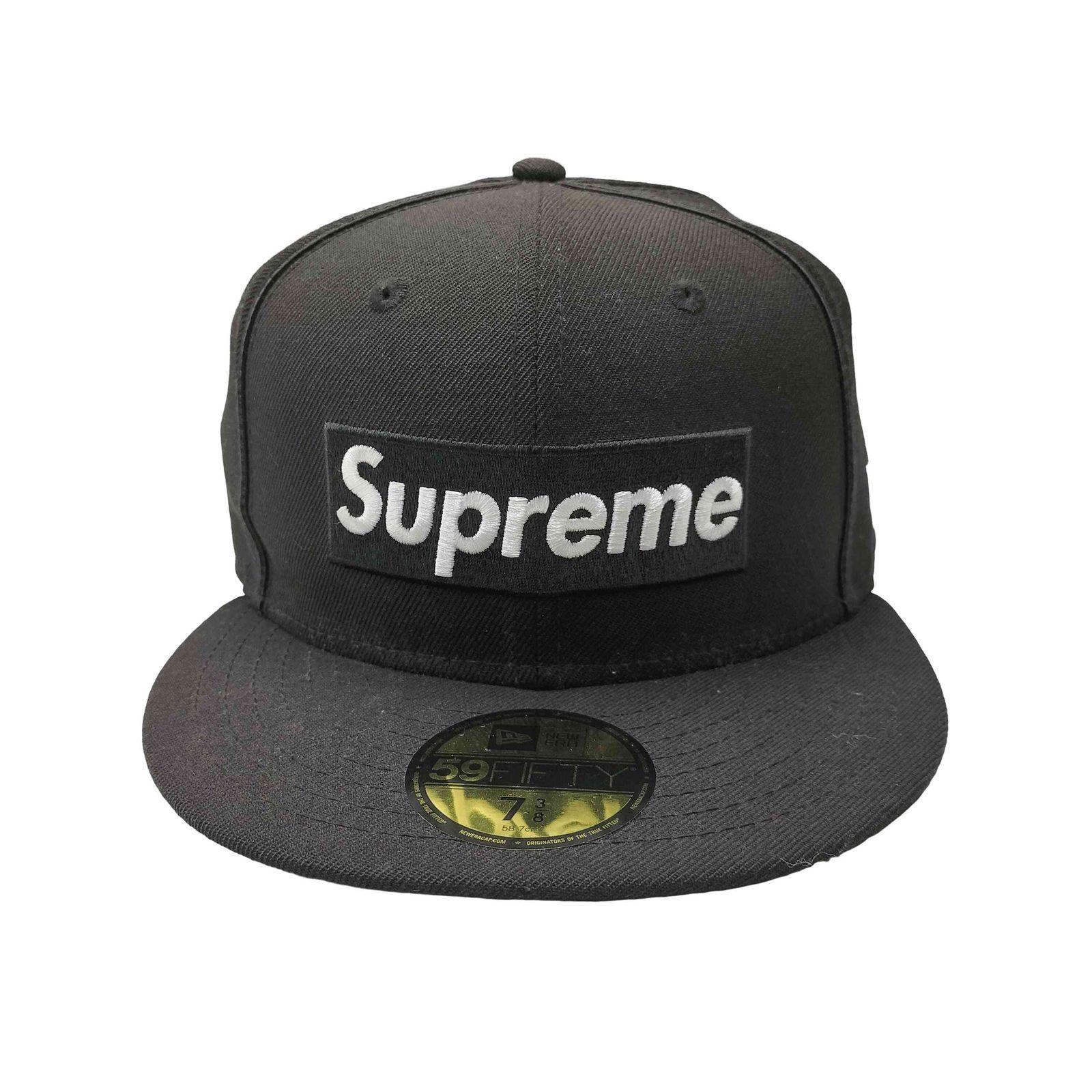Used Supreme 17SS Box Logo Piping cap Men s 58.7cm