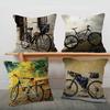 Bicycle Bike Cushion Cover Pillow Cover Decor Pillowcase Printed Cushion Case For Couch