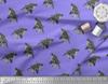 Soimoi Grey Japan Crepe Satin Fabric Floral Print Fabric by the metre 42 Inch