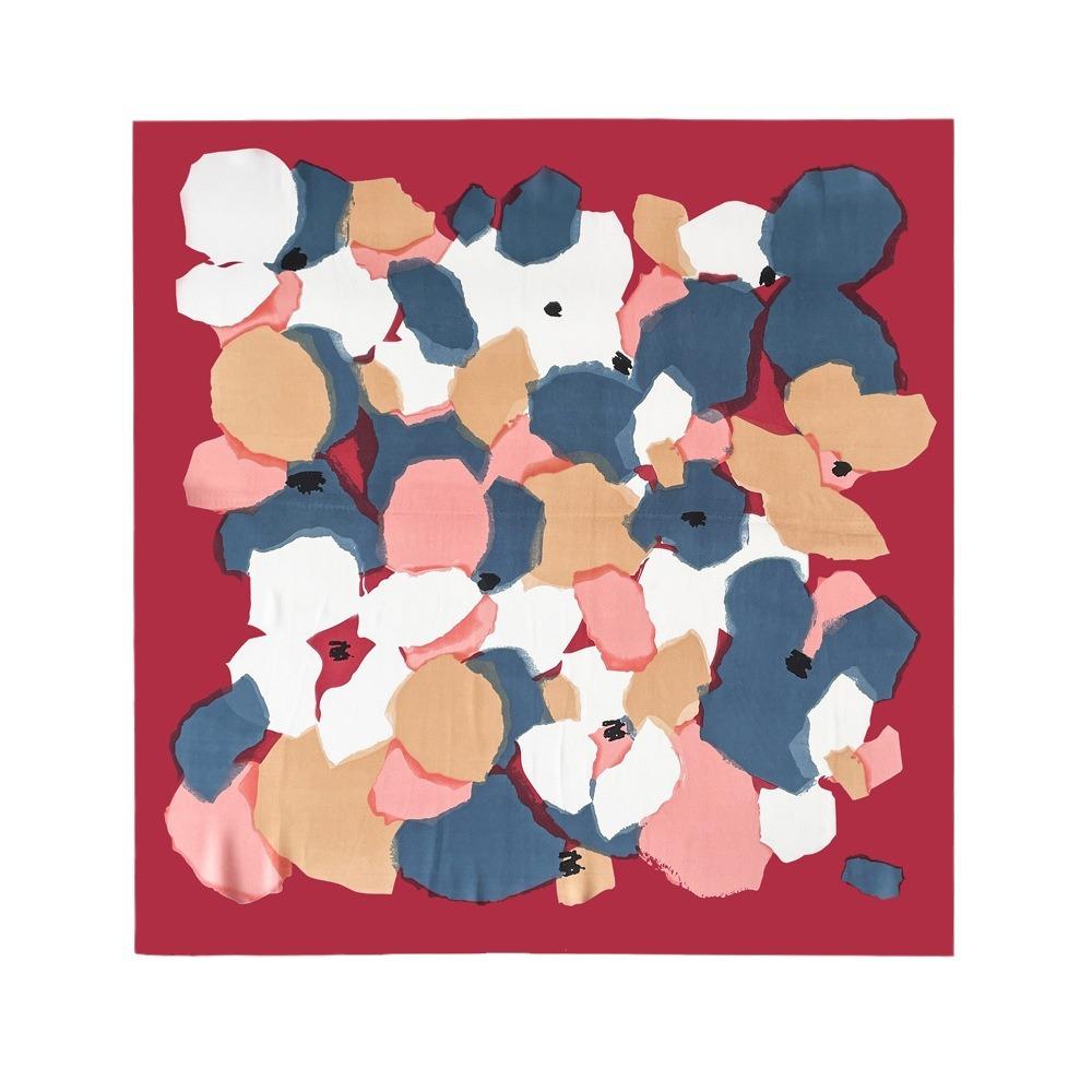71Cm Small Square Scarf Silk Scarf Women's Spring New Printed Silk Scarf Headscarf Versatile Small Scarf Satin Scarf Wholesale