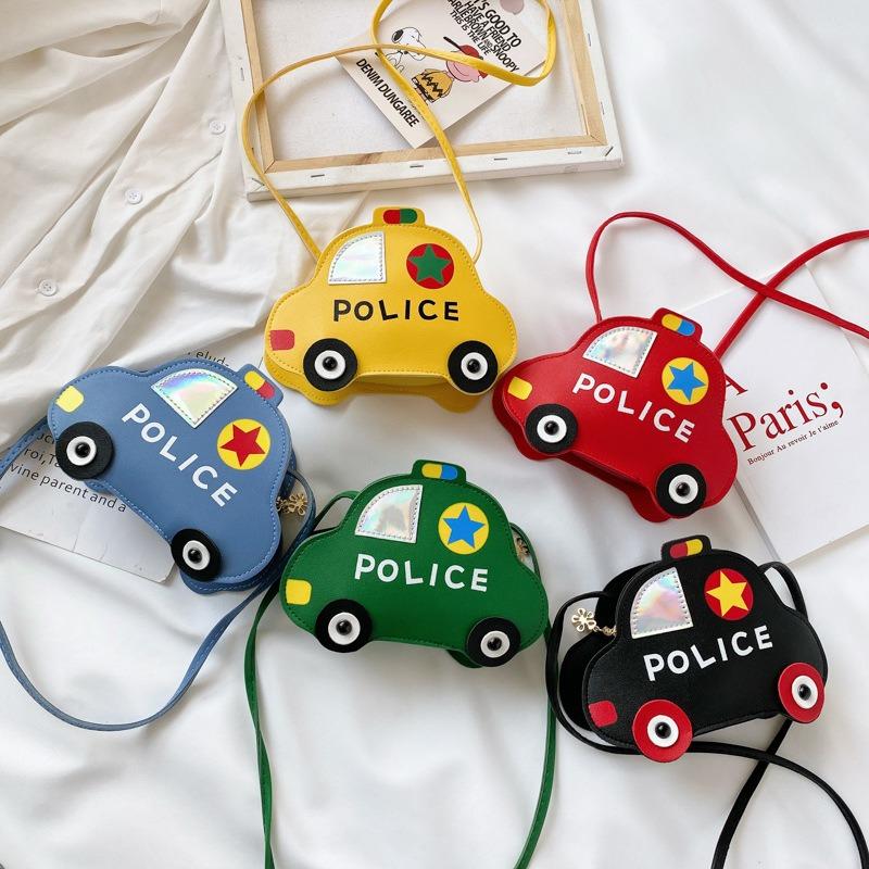 Cartoon car children's messenger bag 2025 new cute boys and girls shoulder bag decoration change gift bag trend