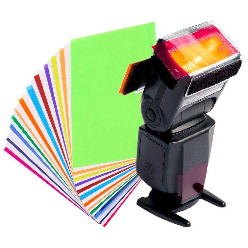 Colors 12 Gel Filter Flash Diffuser Soft Box Studio Lighting Filter Camera For