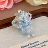 Crystal Shoes Decorations Korean Transparent Jelly Shoes Decorative Shoe Buckle Handmade DIY Beaded Flower Hole Shoe Accessories