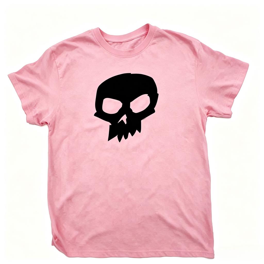 Streetwear YK Tee Bold Simple Skull Front Graphic T Shirt Oversized Emo Punk Style Soft Cotton Daily Unisexs and Womens Tee