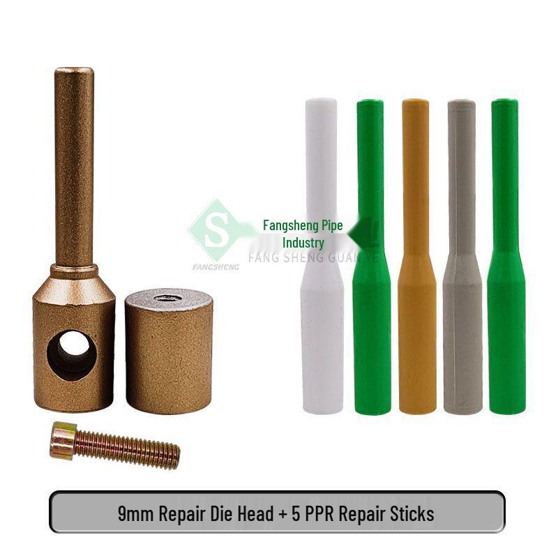 Instrument de reparat conducte de apă PE: Mașină de etanșare la scurgeri cu topire la cald cu cap de sudură PPR și baton de adeziv PERT
