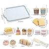 DIY Wooden Breakfast Set Toy Pretend Play Cutting Food Role Play Game Learning  Educational Toys Gifts for Girls Kids