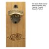 Bamboo Magnetic Bottle Opener, Wall Mount Beer Cap Catcher with Strong Magnet, Rustic Wood Fridge Opener for Home Bar