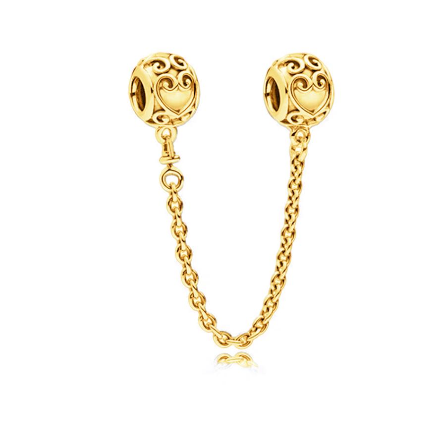 Diy Flowers And Love,Animal,Multiple Series Charm Bead Pendant Safety Chain Fit Originalcopper Jewelry Gift