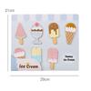 The American ice cream board toy consists of 7 ice creams of different colors and shapes