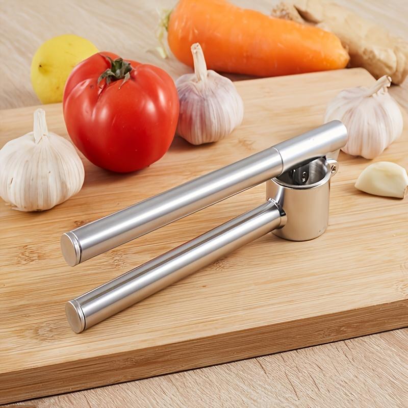 1 piece stainless steel garlic press kitchen ginger press handheld tool accessories