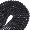 4/6/8/10/12mm Natural Black Lava Volcanic Stone Beads Loose Spacer Round Beads For Jewelry Making DIY Bracelet Necklace Gifts