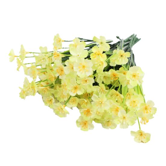 Artificial Flower No Maintenance No Watering No Fading Bright Color Realistic Lifelike Artificial Flower Wedding Party Home Decoration