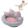 Cat Dog Kennel Cat Paw Print Shaped Machine Washable Removable Washable Sofa Pet KennelGrey