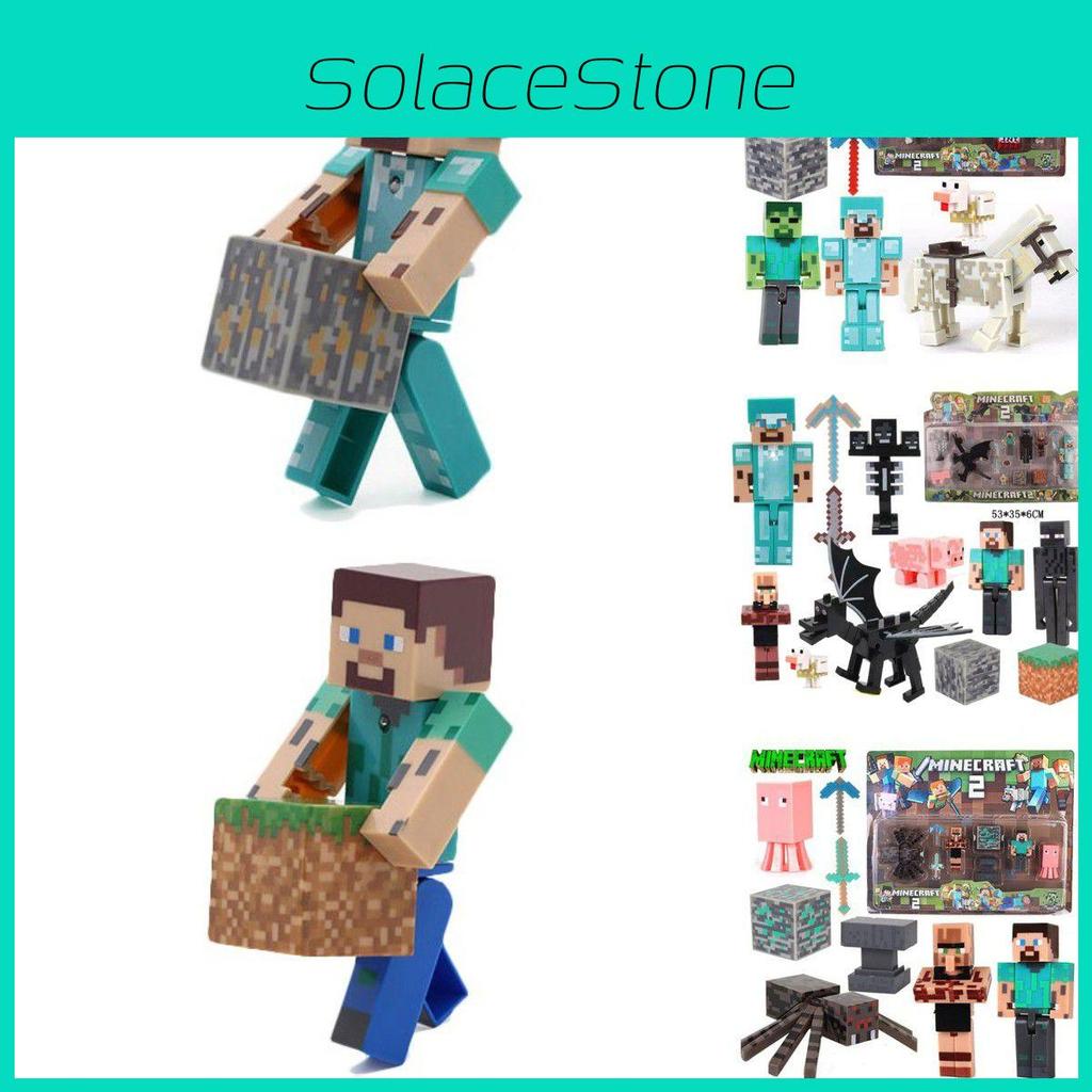 Minecraft Puslespils Actionfigurer Samling Høj Kvalitet Boligdekoration Og Gave Til Spillere