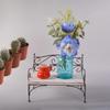 Flowerpot Stand Garden Planter Grid Basket with Hooks Hanging Wall for Home Indoor