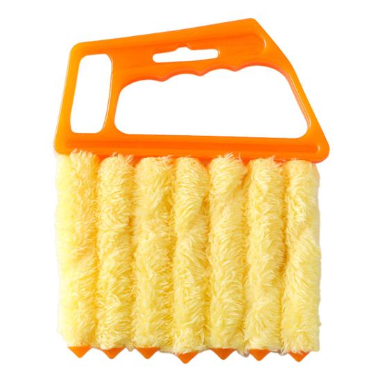 Window Blind Duster Cleaning Brush Non-Slip Handle 7 Finger Air Conditioner Vent Cleaning Scrubber Mini Blinds Washable Tool