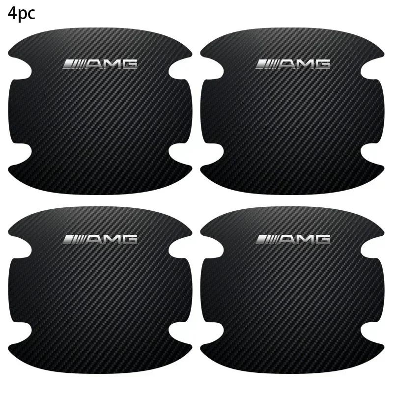 4Pcs Car Door Bowl Scratch Protective Sticker For Mercedes Benz AMG W204 W203 W205 W211 W212 W213 W201 W210 W124 Accessories