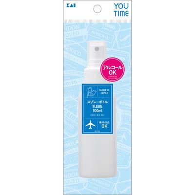Frasco de spray Kaijirushi branco leitoso 100ml Acessórios cosméticos