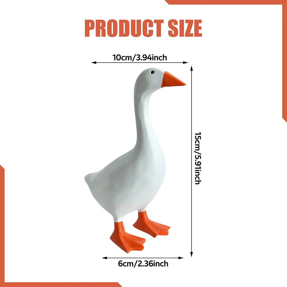 

Магнитный держатель для ключей в виде гуся, скульптура для украшения дома, забавный декор для офисного стола, статуэтка гуся из смолы, брелок для ключей в виде гуся, новоселье