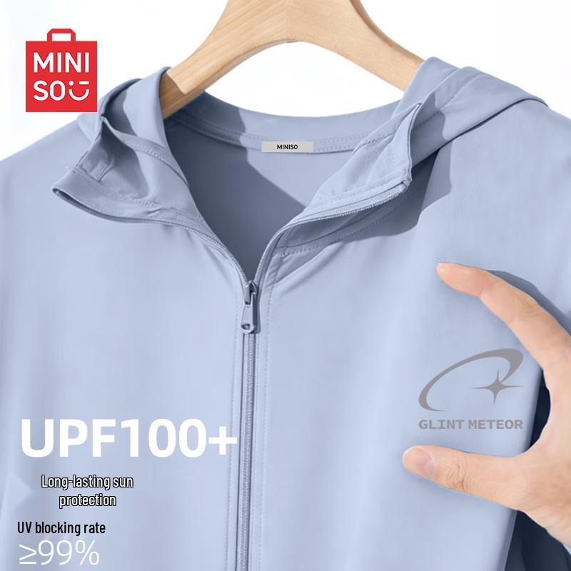 MINISO Men s UPF100+ Ice Silk Cooling Sun Protection Hoodie M