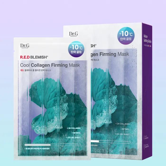 Red Blemish Cool Collagen Elasticity Mask 30g x 10 sheets