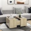 Vidaxl Couchtisch, Sonoma-Eiche, 60x60x38 cm, Holzwerkstoff