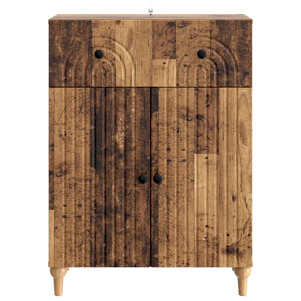 Reclaimed Wood Sideboard 66 x 34.5 x 90 cm Engineered Wood