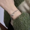 925 Silver Heart Rope Chain Charm Bracelet Korean Top Luxury Quality Jewelry For Women Wedding Accessories