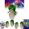 Premium Long Curly Synthetic Fiber Anime Cosplay Wig For Inside Out Disgust