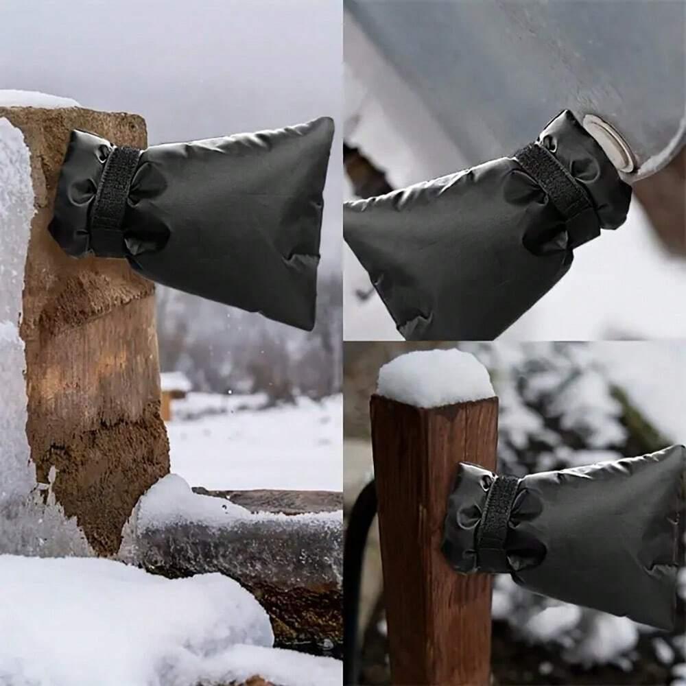 Husă de protecție pentru robinet, husă de iarnă pentru exterior, impermeabilă, husă de protecție anti-îngheț, manșon de izolație anti-îngheț, husă de protecție pentru exterior