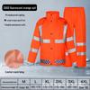 300D Oxford Traffic Safety Reflective Raincoat and Rainpants Set - Anti-Rainstorm, Outdoor Duty Gear