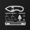 Survivals Card Stainless Steels Fishing Hook Card Outdoor Survivals Card Multitool