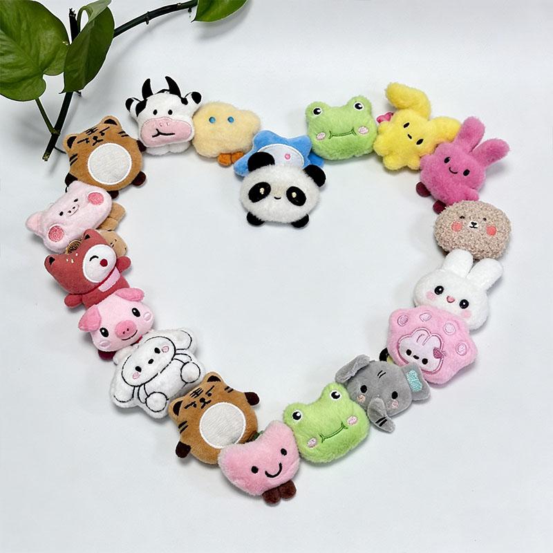 50Pcs Cute Mini Plush Animal Toy Bulk Kawaii Stuffed Animal Doll Toy Soft Plushie Accessories For Diy Hair Clips Party Favors