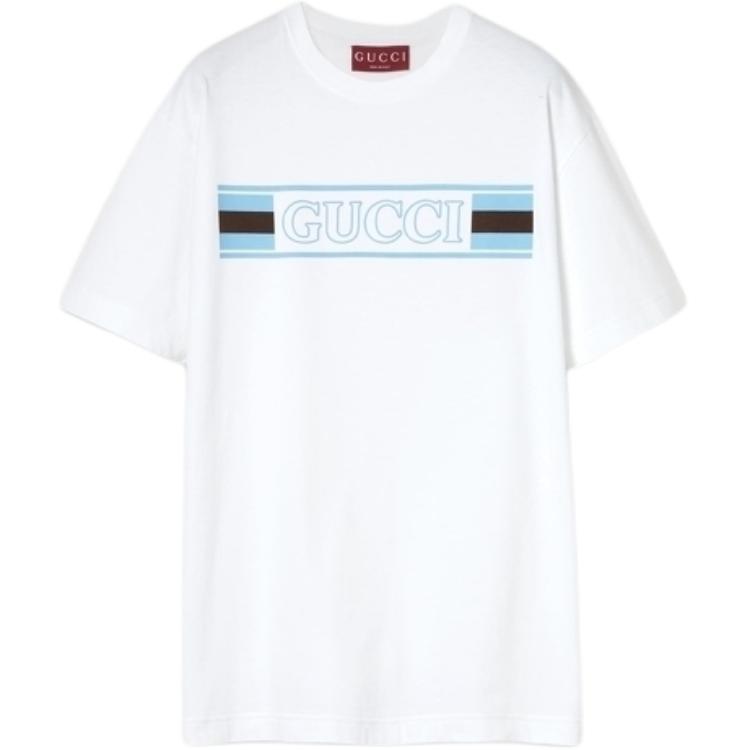 GUCCI Cotton Jersey T shirt With Print 796395-XJG3P-
