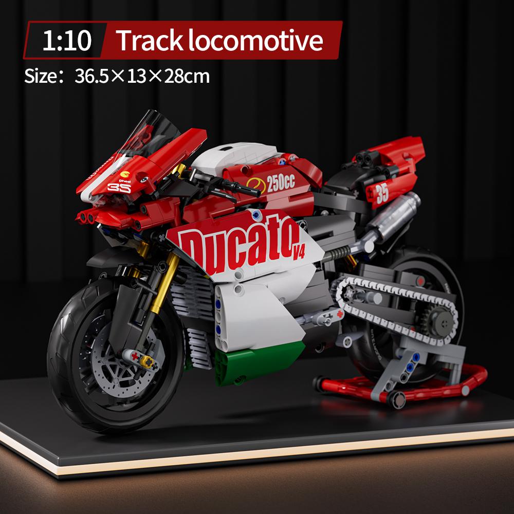 883 Pcs Collectible Motorcycle Display Model,Large Motorcycle Building Set Gift Idea for Adults,Model Motorcycle Kits To Build