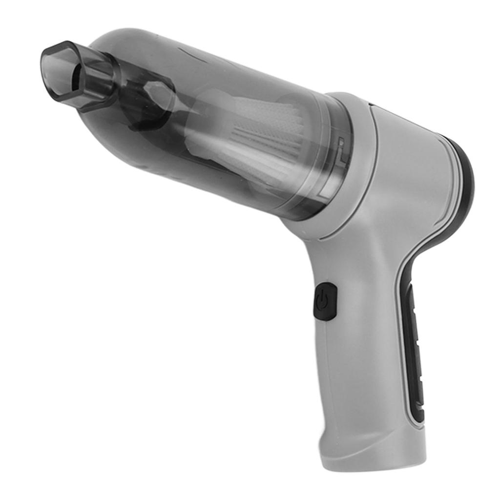 Grey Cordless Car Vacuum Cleaner Handheld Powerful Home Vacuum Cleaner Dual Purpose Cordless