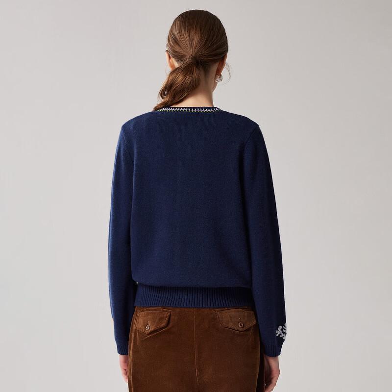 Zhaojun Women's Thickened 100% Cashmere Cardigan