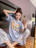 Women's Cute Cartoon Bear Pajamas: Loose, Casual Walking Pants for Spring & Autumn Outdoor Wear